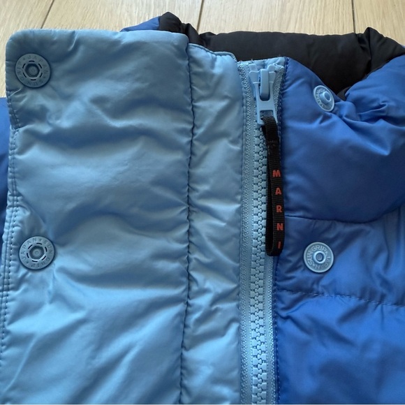Marni x Uniqlo Oversized Lightweight Down Puffer Vest Unisex Small Blue - Picture 10 of 12